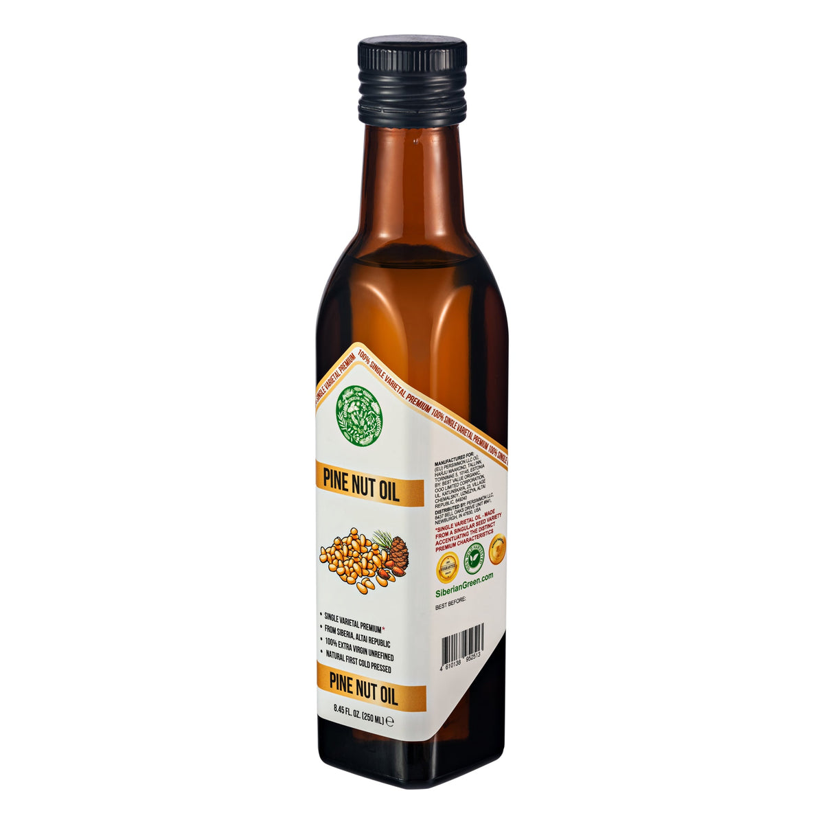 Siberian Green Products Aceite de Piñón Ecológico - 250ml