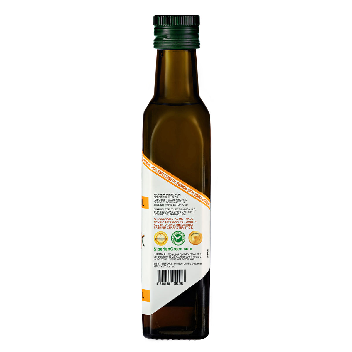 Aceite de Espino Amarillo Verde Siberiano - 250ml Virgen Extra Prensado en Frío