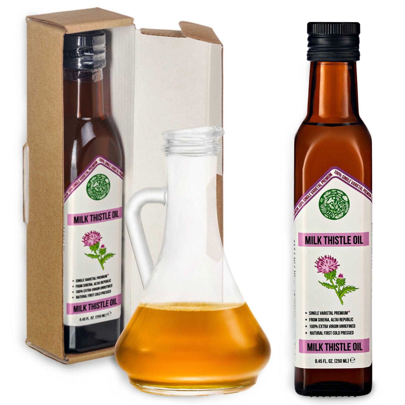Aceite de cardo mariano prensado en frío 250ml 