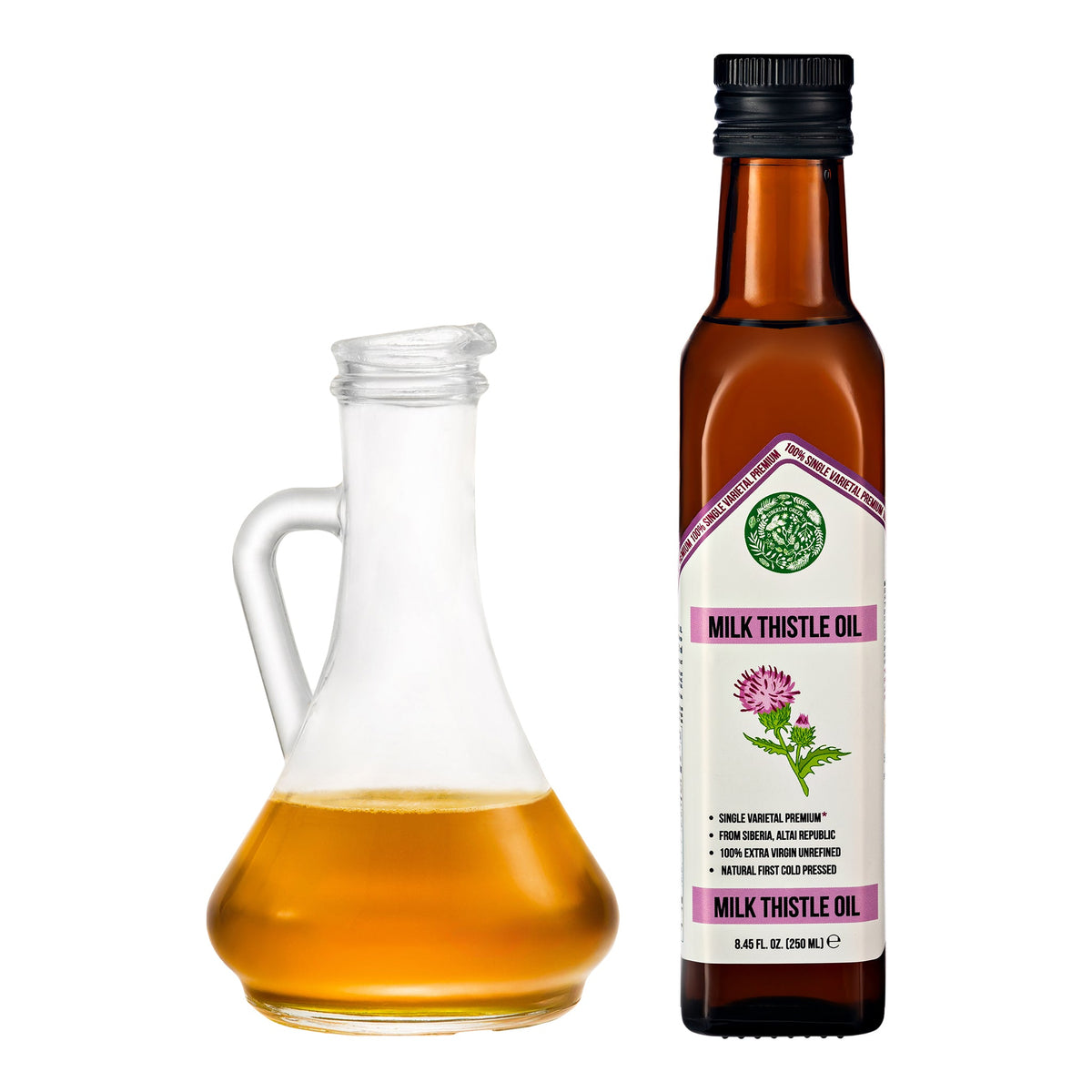 Aceite de cardo mariano verde siberiano 