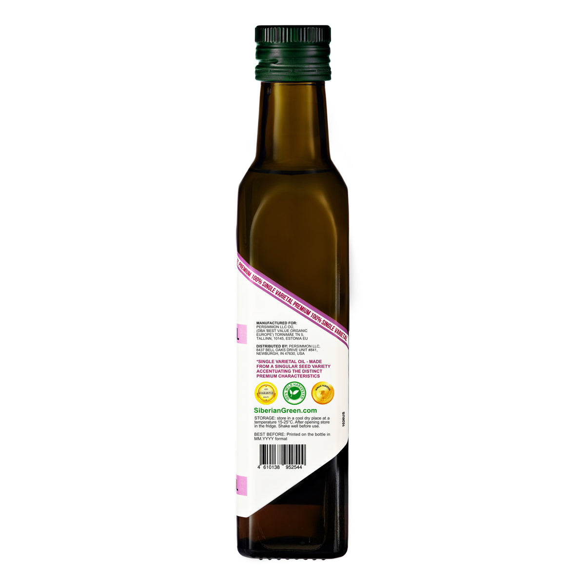 Aceite de Cardo Mariano Verde Siberiano - 250ml Virgen Extra Extraído en Frío