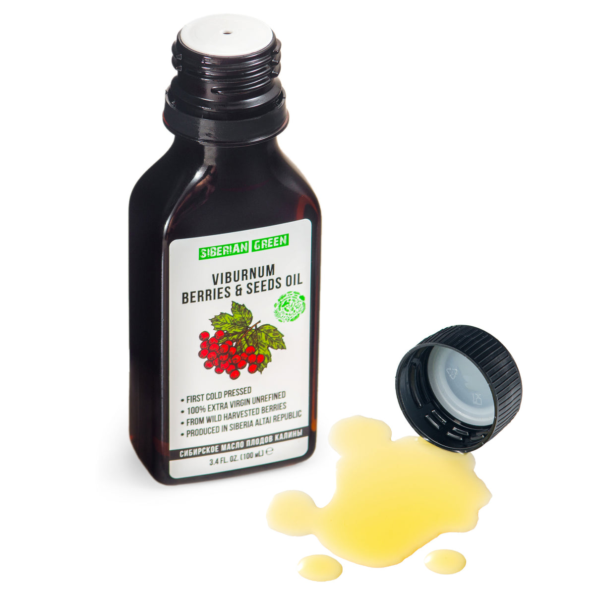 Viburno Siberiano Aceite Bola de Nieve Virgen Extra Prensado en Frío 100 ml