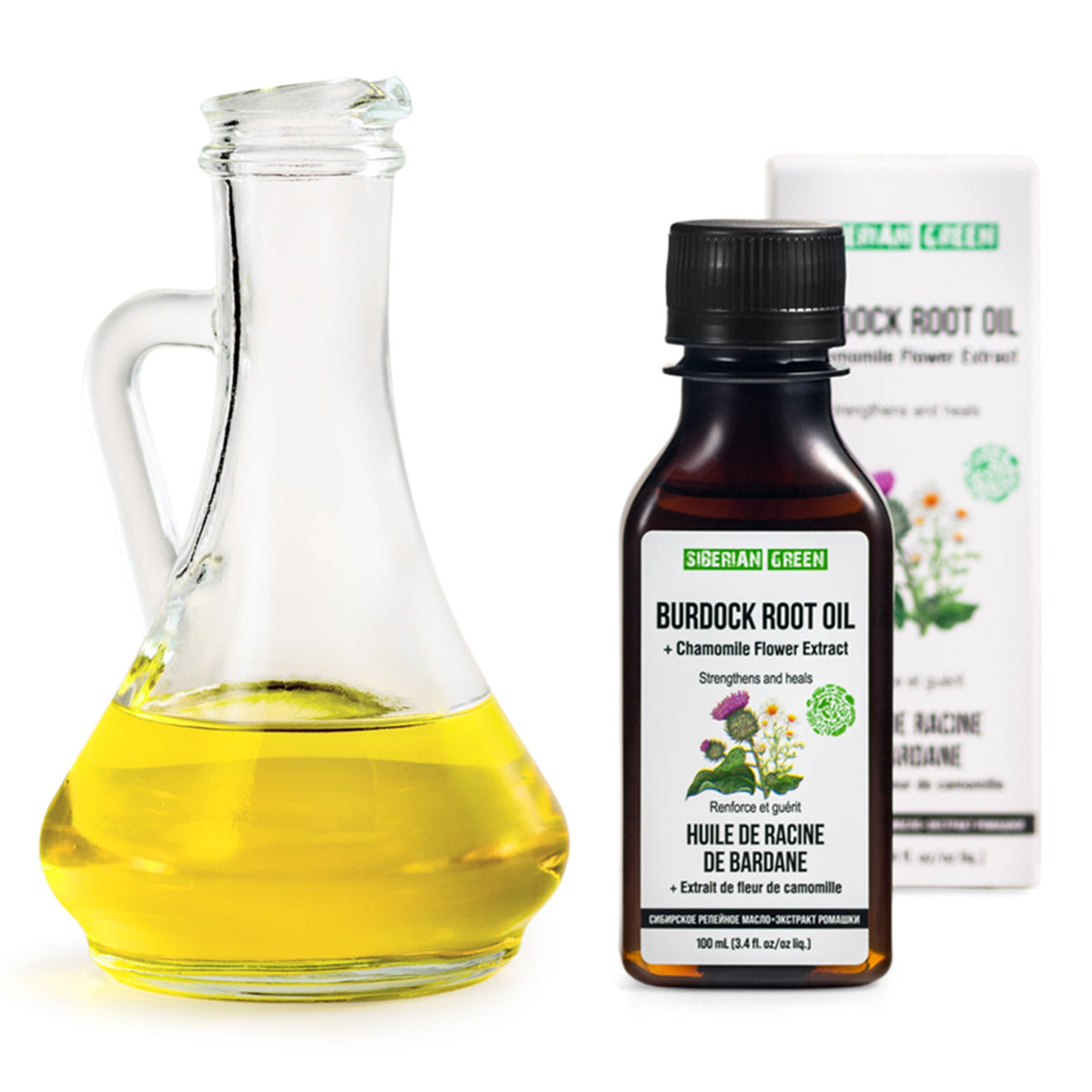 Aceite de Bardana con Manzanilla 