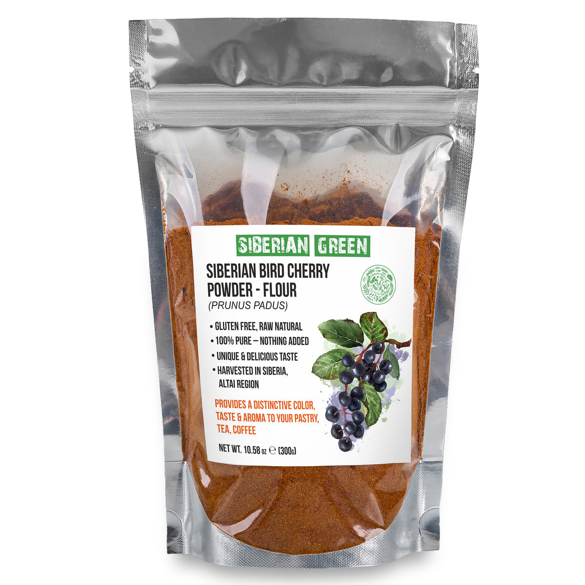 Harina de Cereza de Ave Siberiana - 300g | Arrancada de la Naturaleza y Sin Gluten