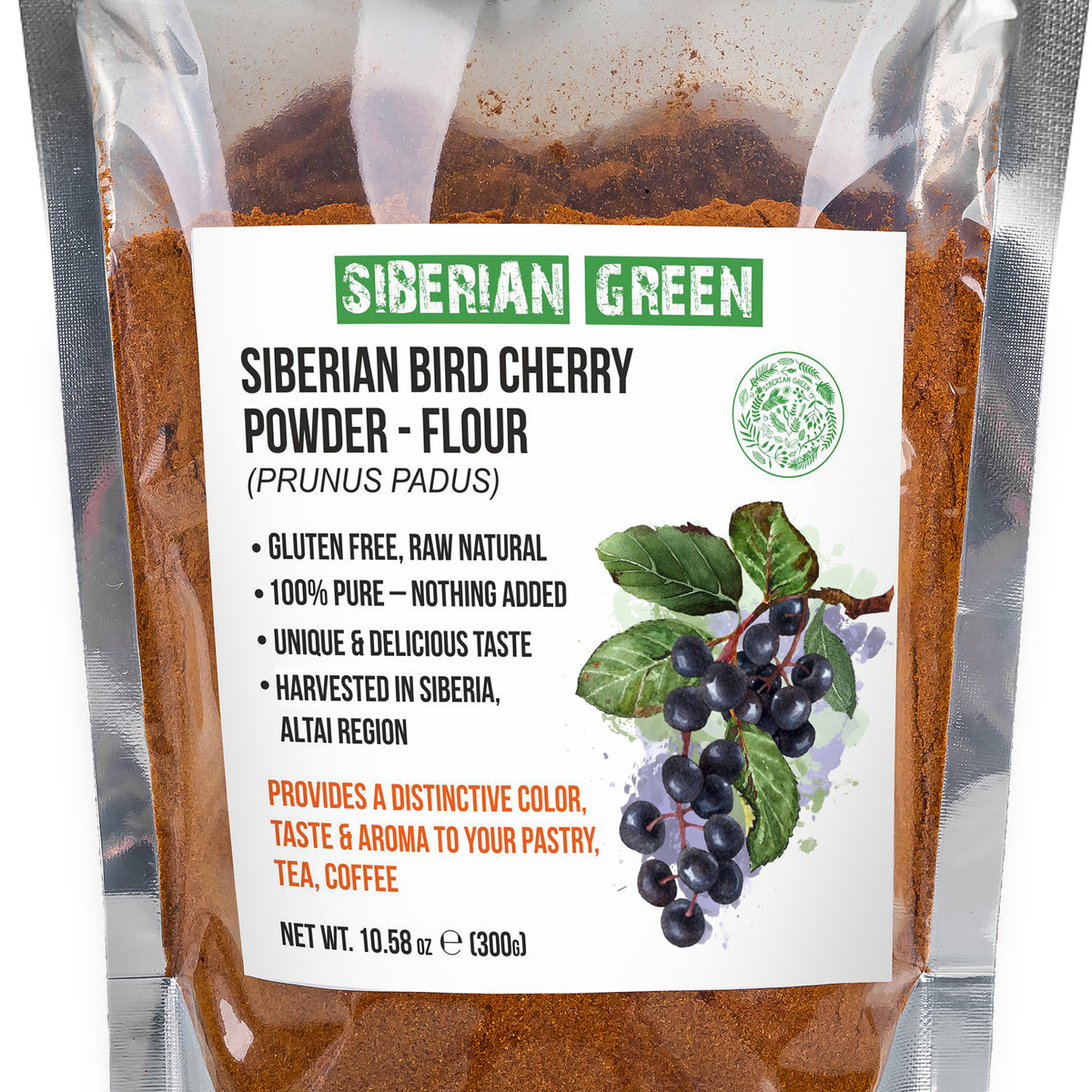 Harina de Cereza de Ave Siberiana - 300g | Arrancada de la Naturaleza y Sin Gluten