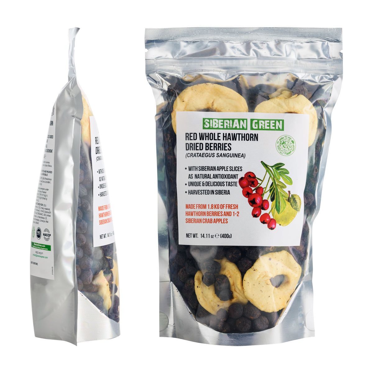 Espino Rojo Silvestre con Manzana Siberiana - 400g (Crataegus Sanguinea)