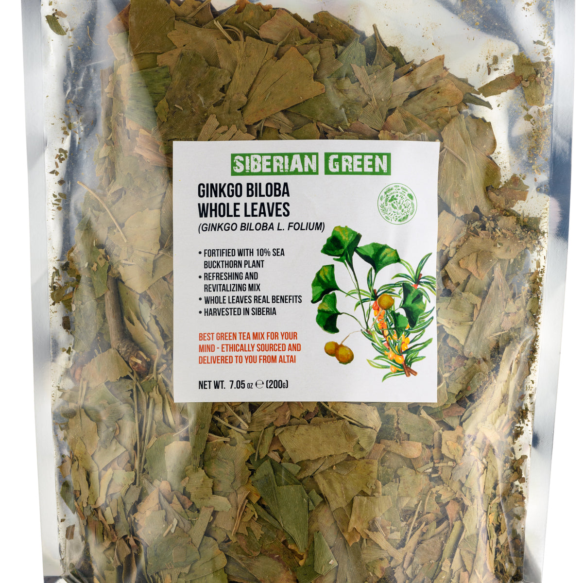 Ginkgo Biloba y Hojas de Espino Amarillo -200g de Tisana Suelta