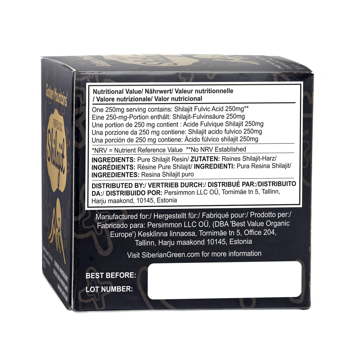 Resina de Shilajit de las Montañas Doradas - Puro Poder Siberiano de Altai