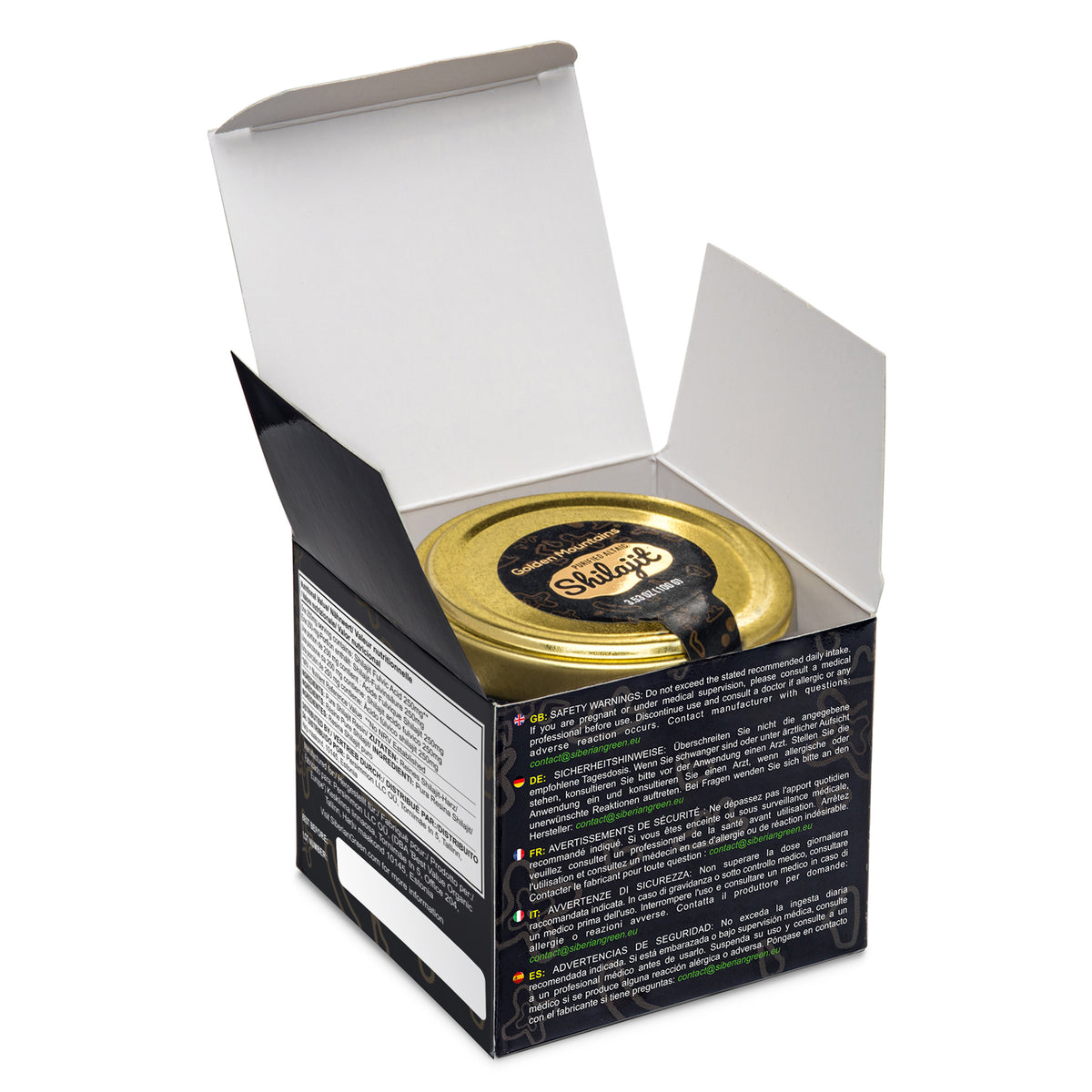 Resina de Shilajit de las Montañas Doradas - Puro Poder Siberiano de Altai