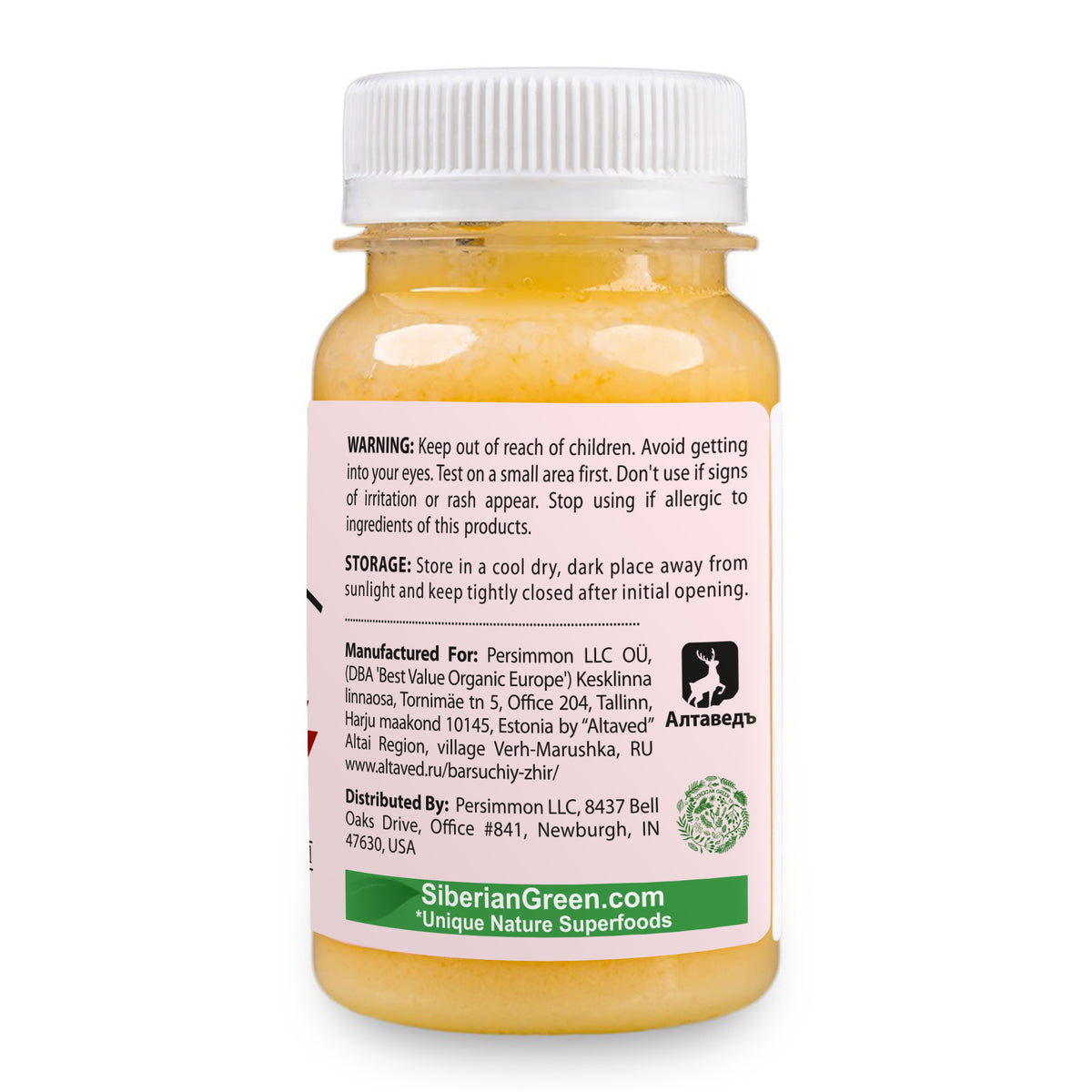 Crema-gel calentadora de tejón verde siberiano - 100ml