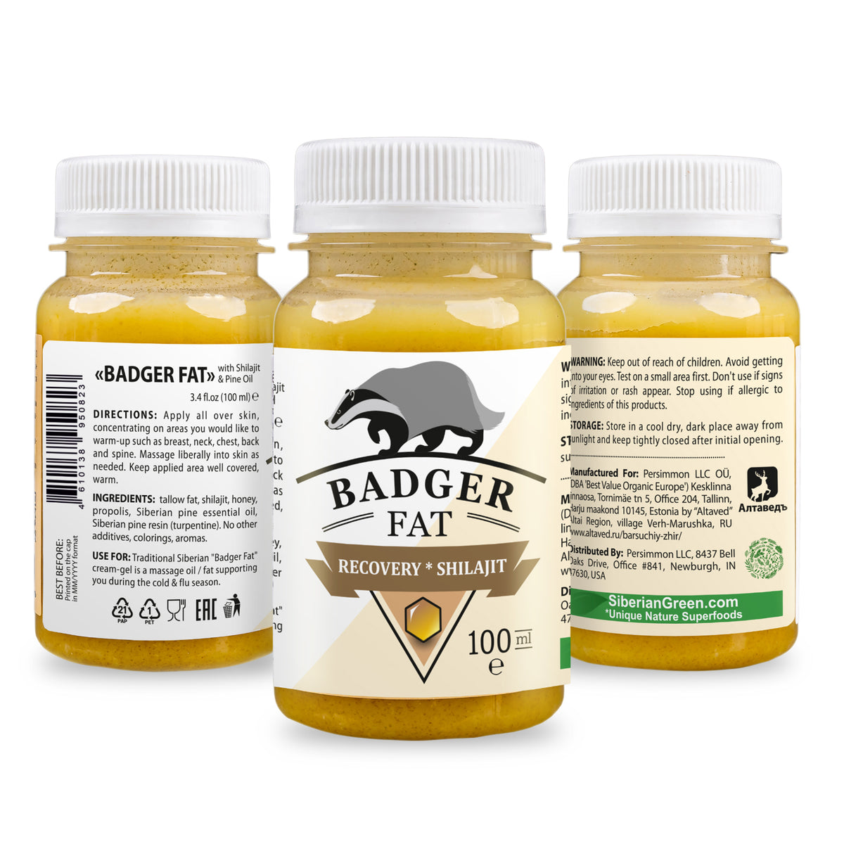 Badger Fat Cream-Gel de Siberian Wellness: Alivio Natural