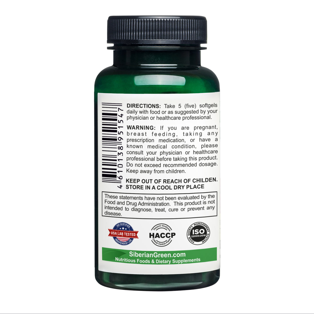 Cápsulas de aceite de semillas de amaranto ecológico - 200 cápsulas blandas