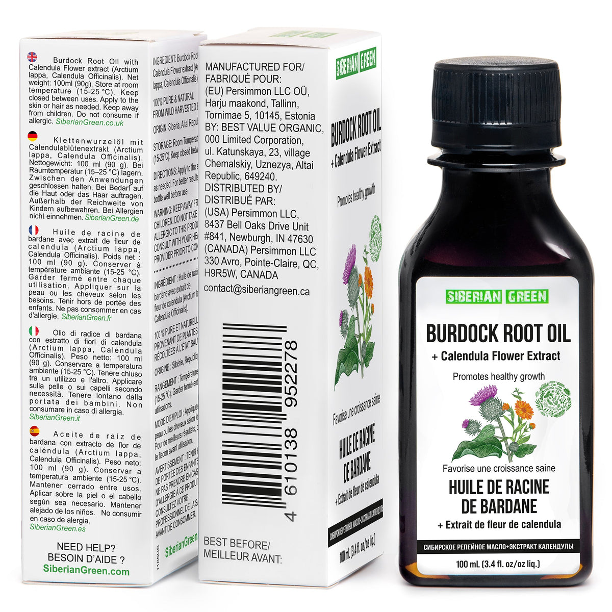 aceite de bardana para el cabello