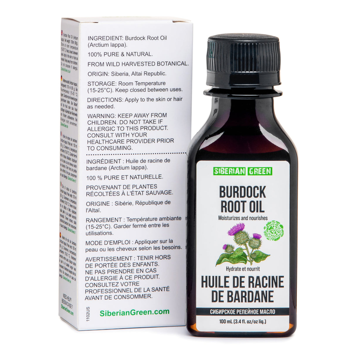 aceite de bardana 100 ml