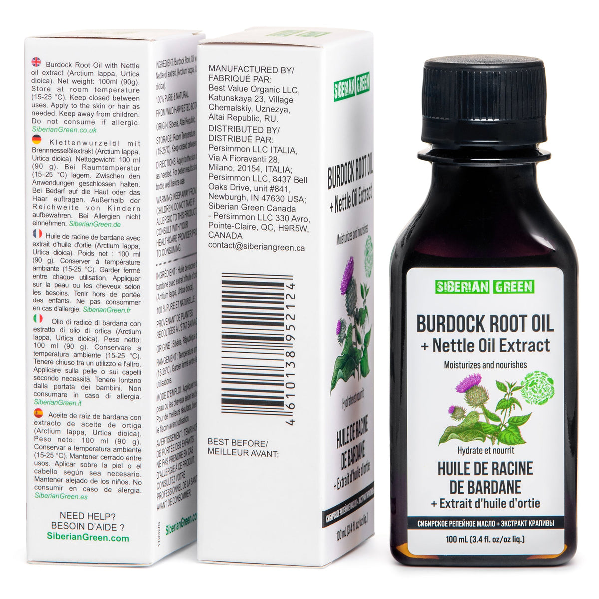 aceite de bardana para el cabello