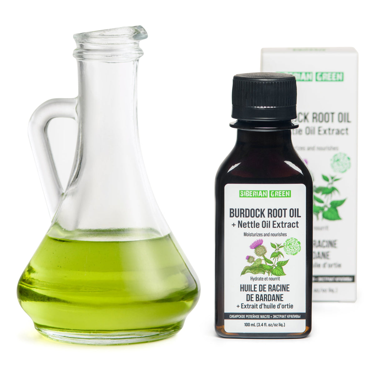 Aceite de bardana Aceite de ortiga