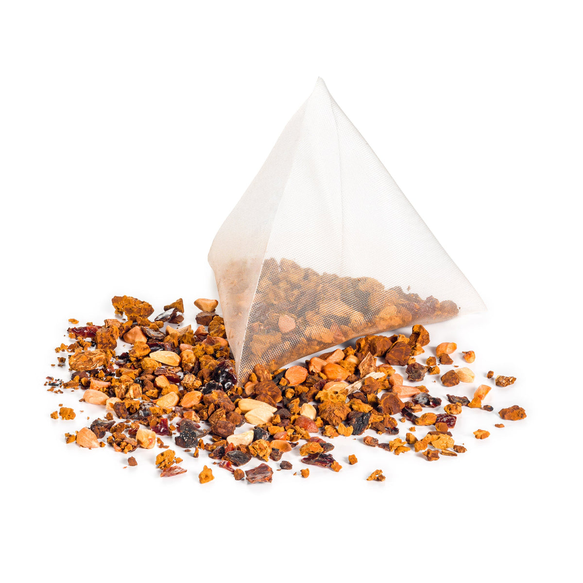 Té verde de Chaga siberiano con bayas de rosa mosqueta - Paquete de 50 bolsitas de té