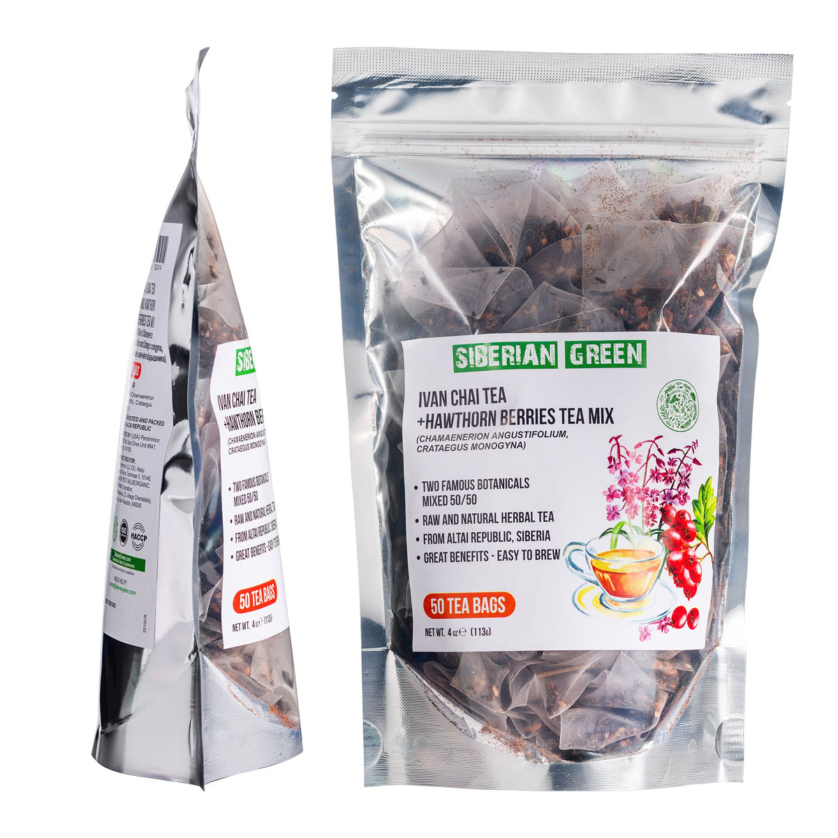Té verde siberiano Ivan Chai con bayas de espino