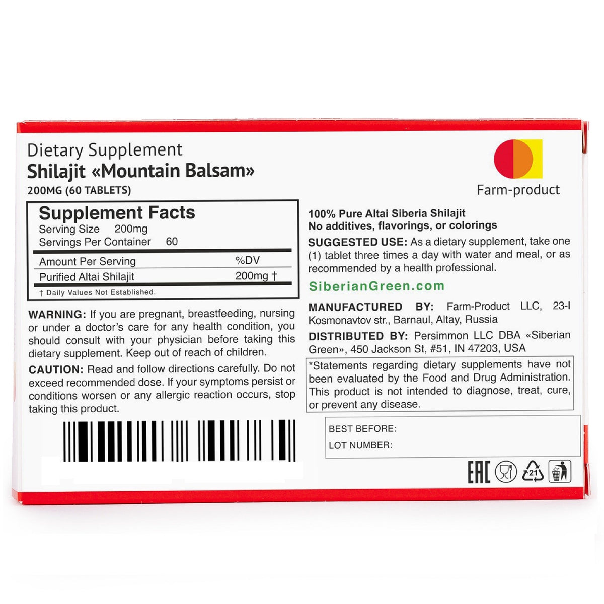 Bálsamo de montaña Shilajit